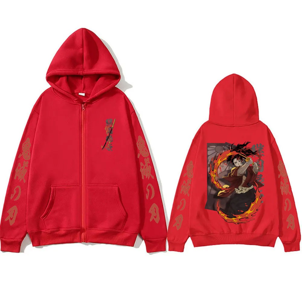New Demon Slayer Tsugikuni Yor - Men'S Fashion Zipper Hoodie 리뷰 및 가격