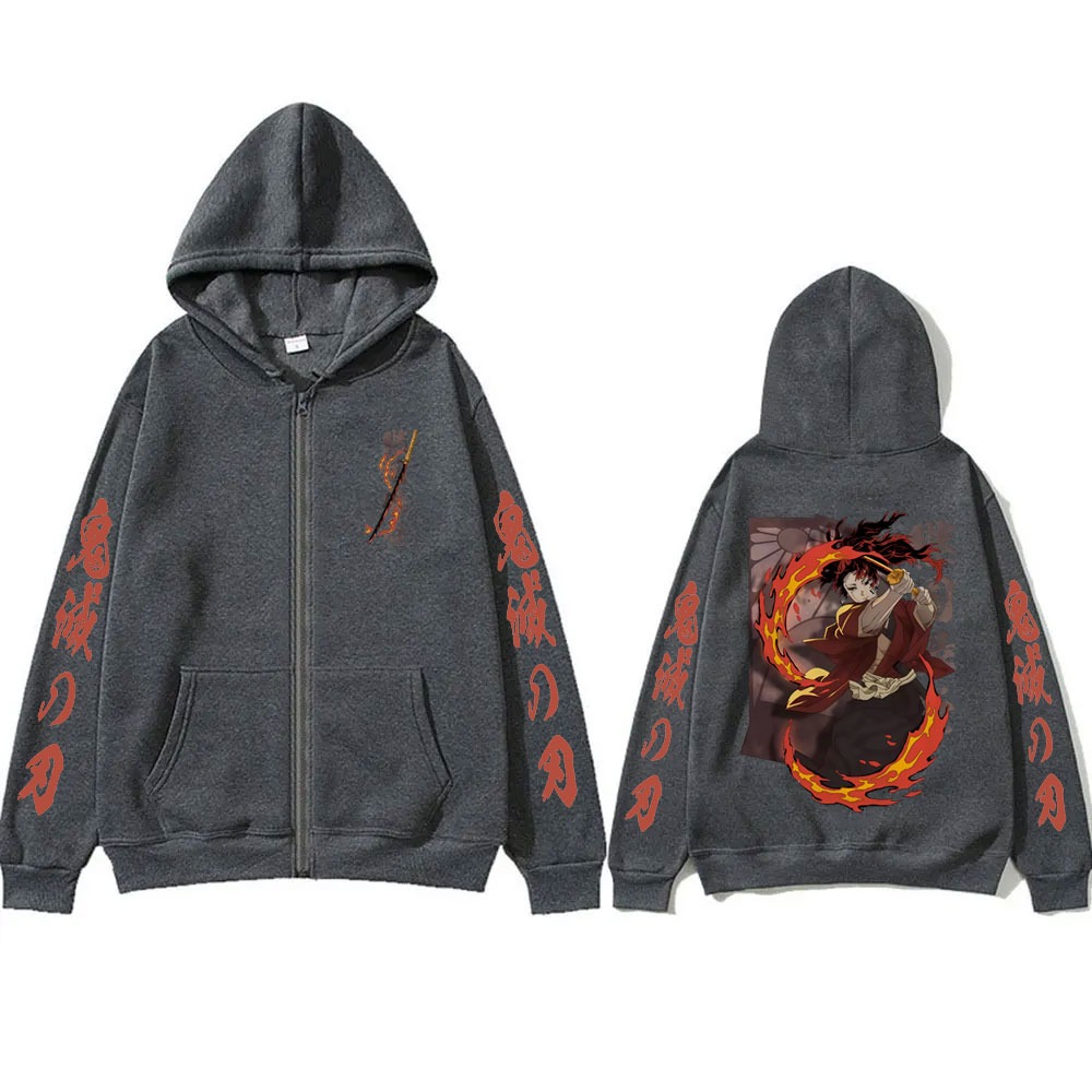New Demon Slayer Tsugikuni Yor - Men'S Fashion Zipper Hoodie 리뷰 및 가격
