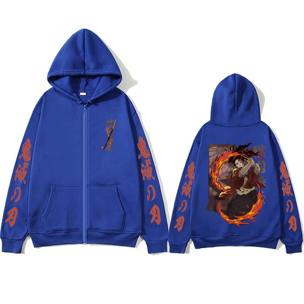 New Demon Slayer Tsugikuni Yor - Men'S Fashion Zipper Hoodie 리뷰 및 가격