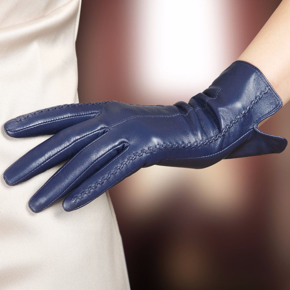 Real Leather Gloves Female Hig - Driving Gloves Leather 리뷰 및 가격