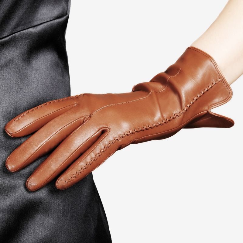 Real Leather Gloves Female Hig - Driving Gloves Leather 리뷰 및 가격