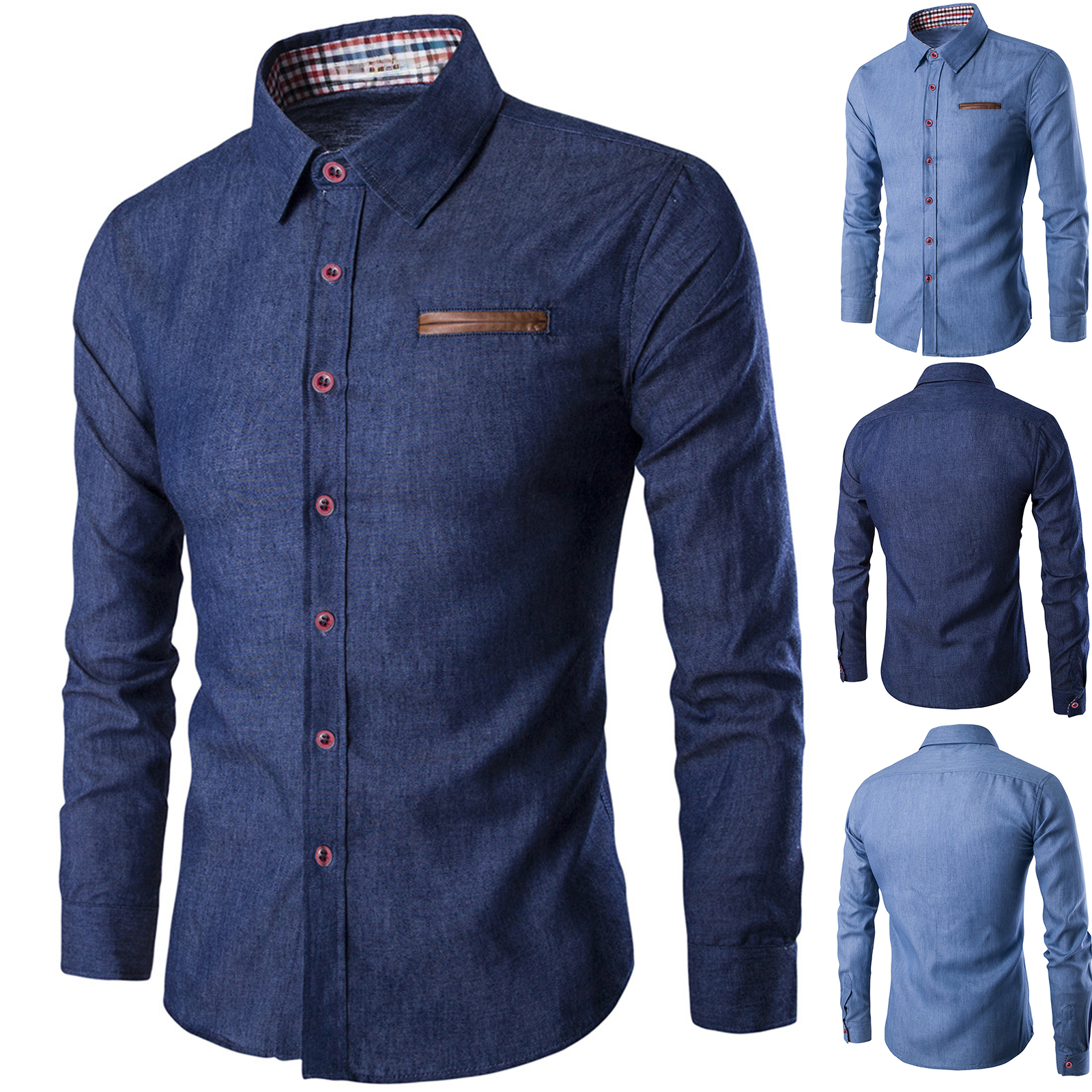 Mens Denim Shirts Long Sleeve  - Men'S Fashion For 60 Year Old 리뷰 및 가격