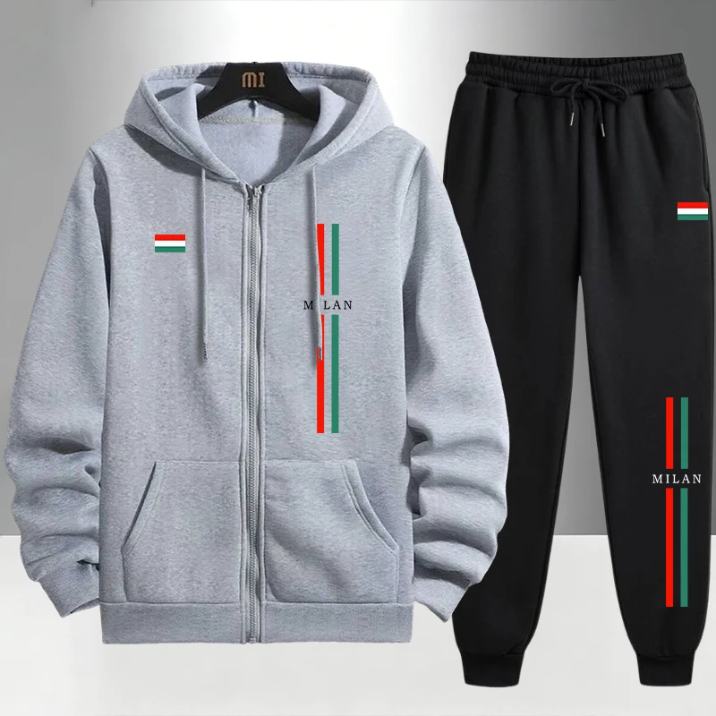2026 Italy Printed Men's Set Z - Men'S Fashion Zipper Hoodie 리뷰 및 가격