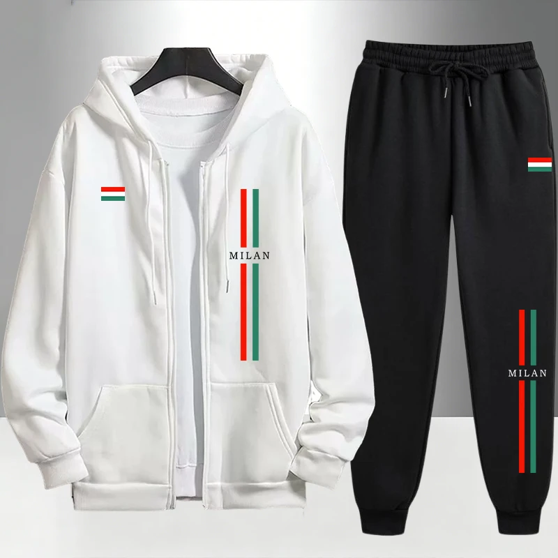 2026 Italy Printed Men's Set Z - Men'S Fashion Zipper Hoodie 리뷰 및 가격