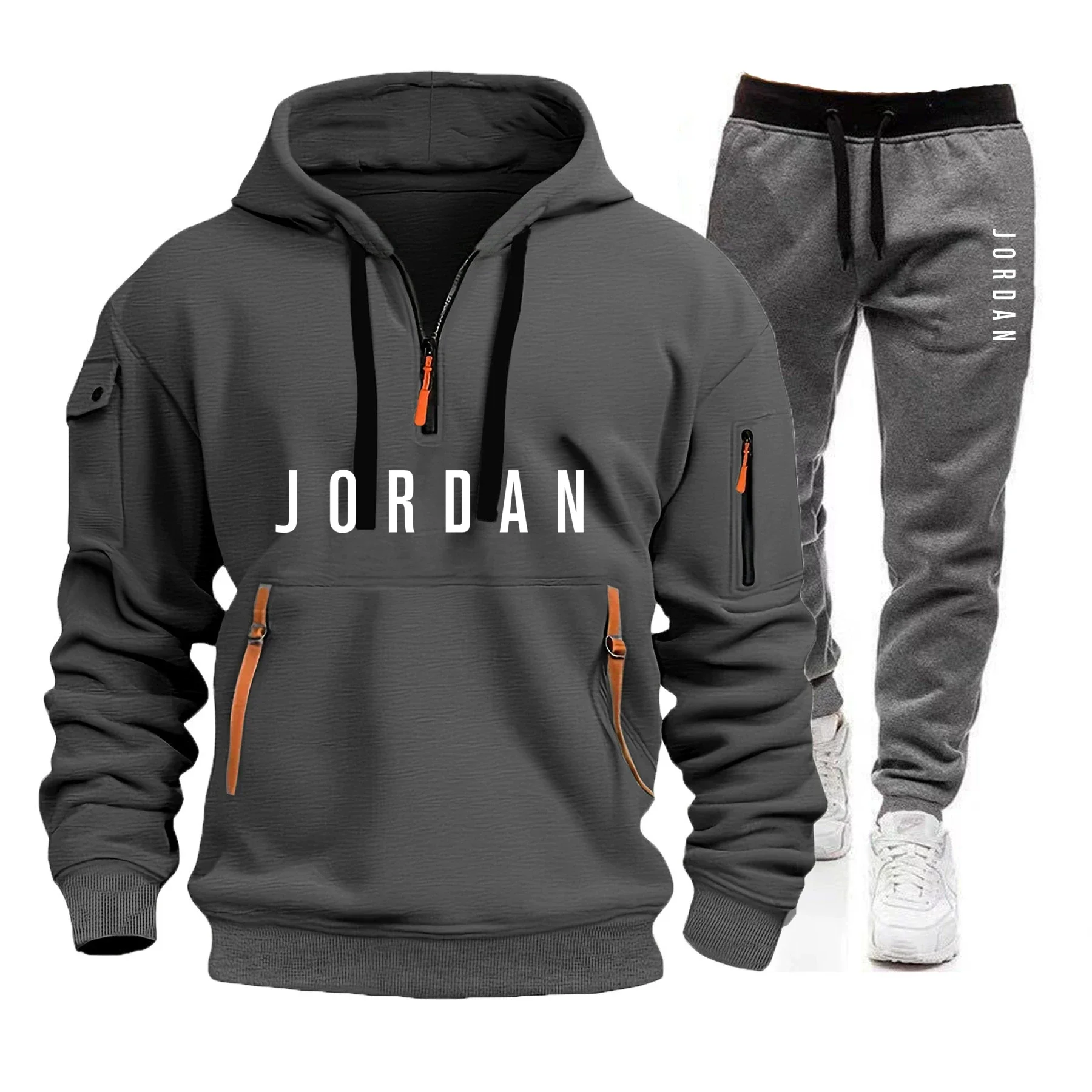 Spring and Autumn Men's Sweats - Men'S Fashion Zipper Hoodie 리뷰 및 가격