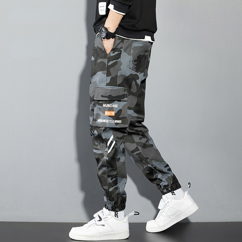 Orange Cargo Pants Men Hip Hop - Mens Fashion Camo Pants 리뷰 및 가격