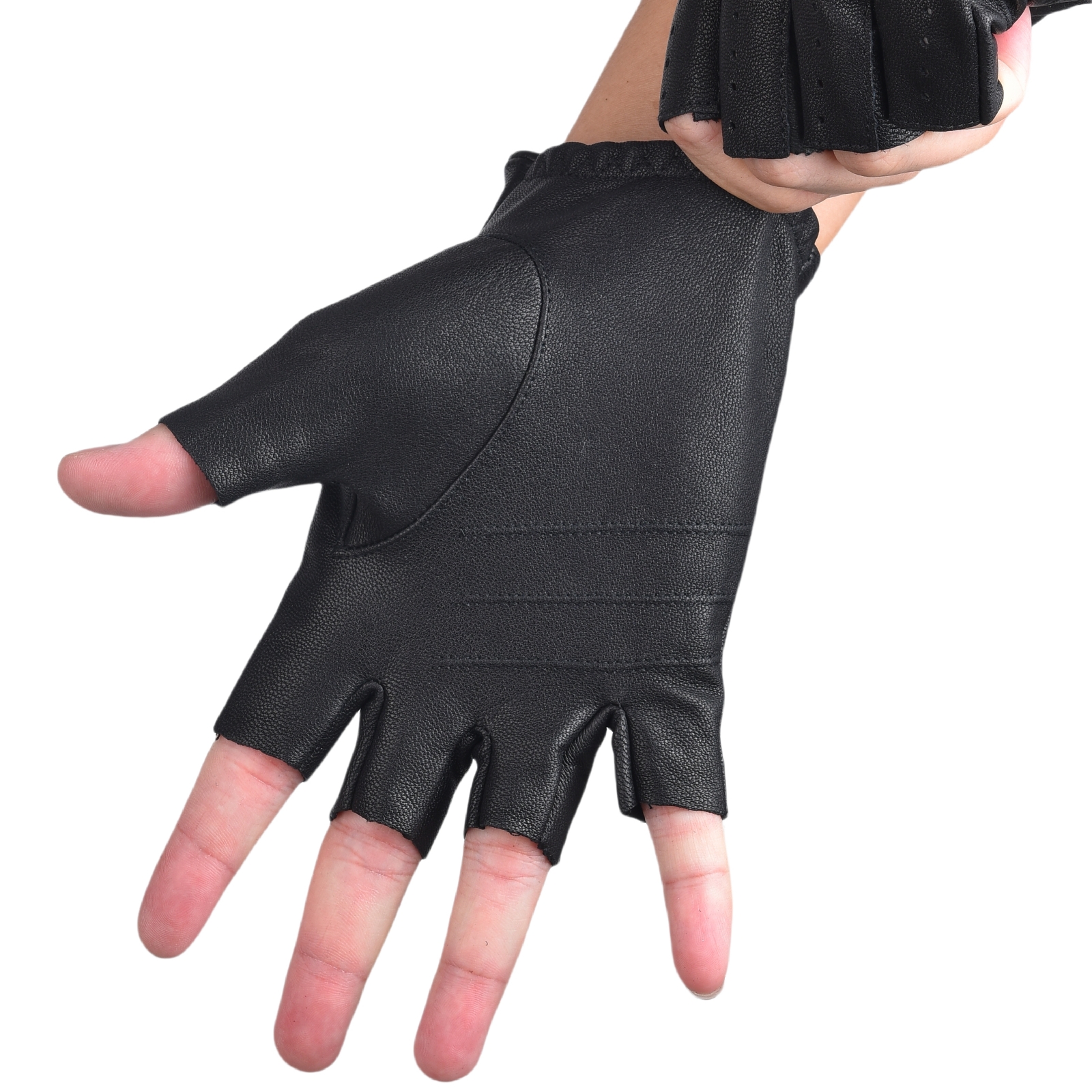 Mens Fingerless Gloves Half Fi - Driving Gloves Leather 리뷰 및 가격