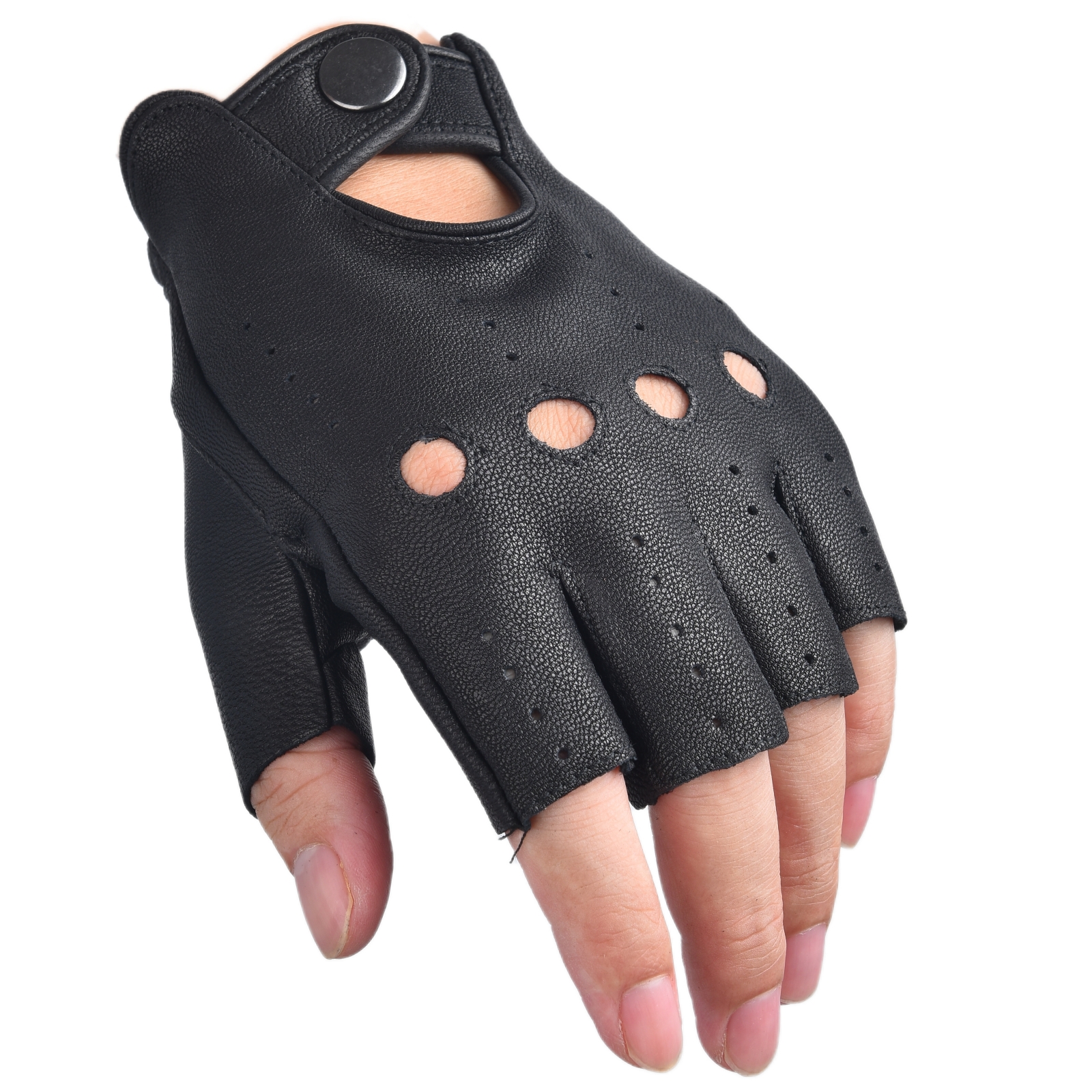 Mens Fingerless Gloves Half Fi - Driving Gloves Leather 리뷰 및 가격